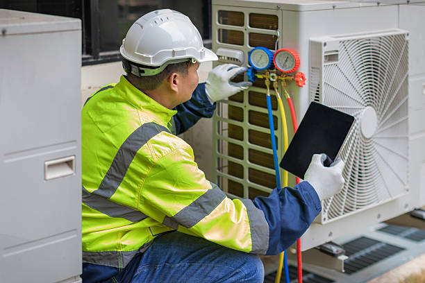 Professional Ductwork Repair technician working in Mayville, WI